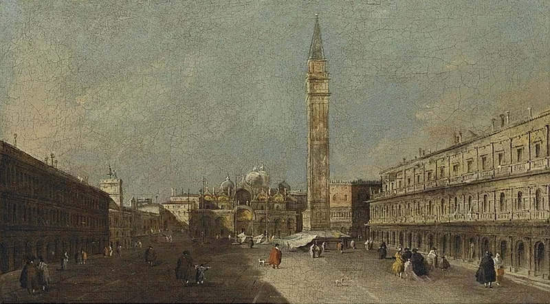 Piazza San Marco con la Basilica e la Torre